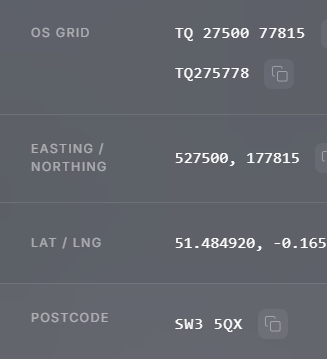 Postcode converted to UK OS grid reference